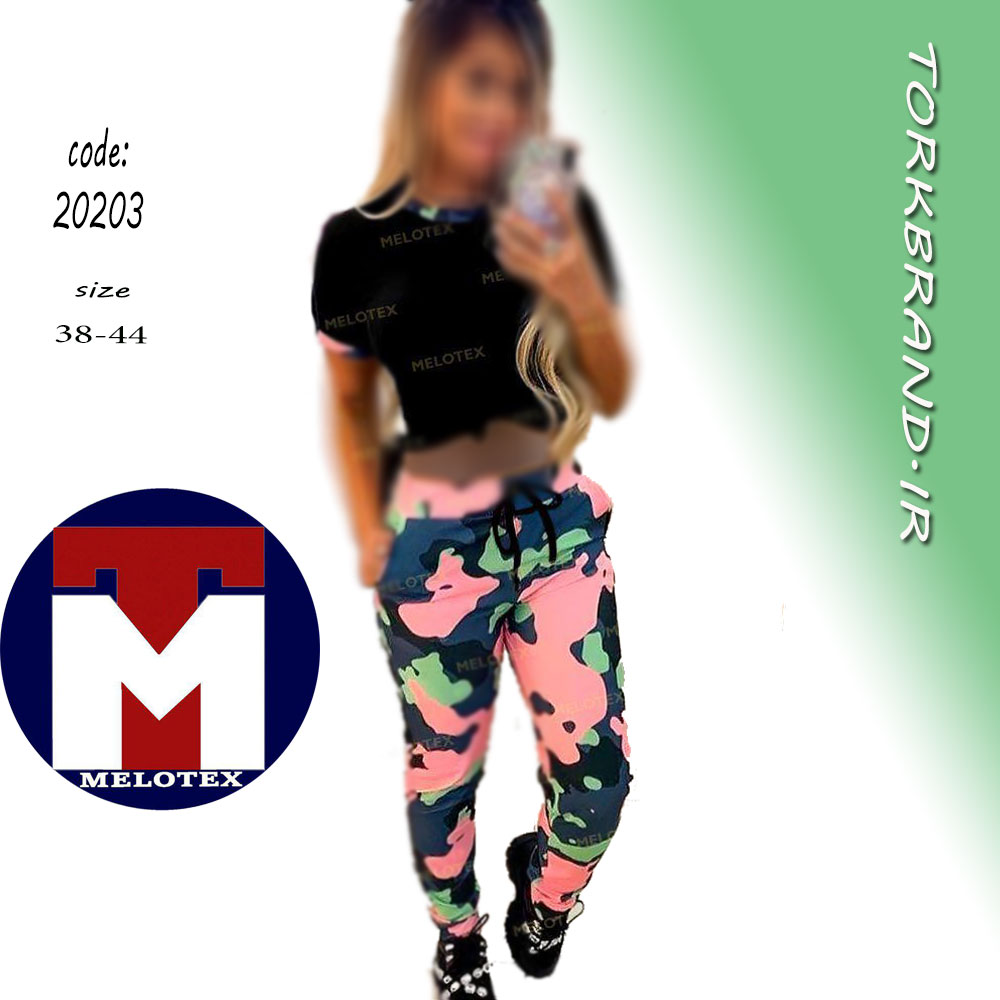 تصویر  تی شرت شلوار جیب دار زنانه MELOTEX  مدل 20203