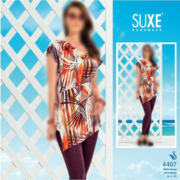 تصویر  بلوز شلوار ترک زنانه - 4407 SUXE